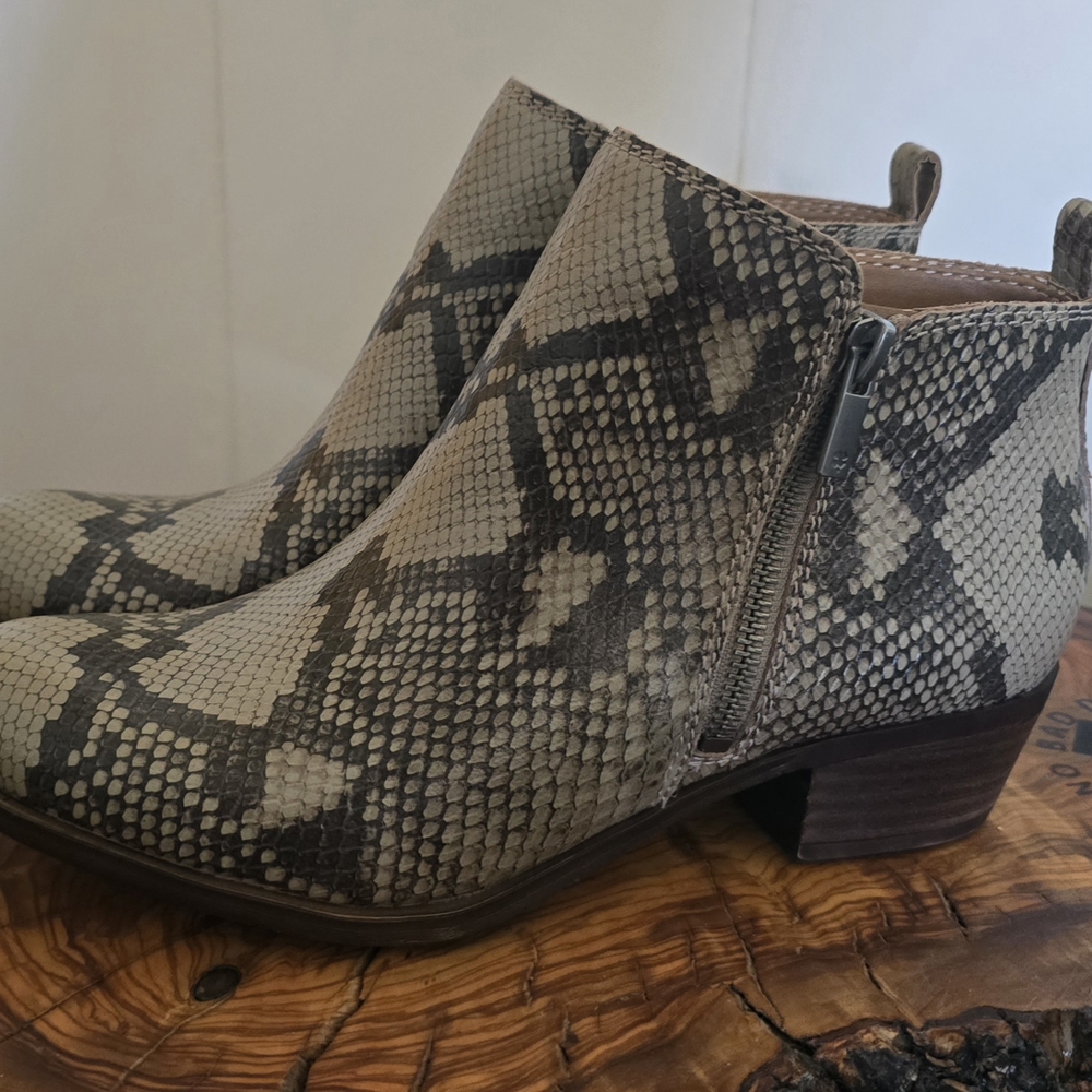 Snakeskin Ankle Boots